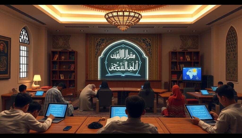 بيئة تعليمية داعمة في أكاديمية تحفيظ القرآن أون لاين