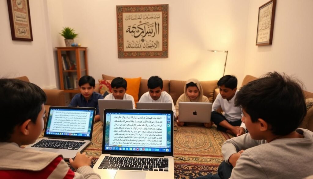 تقييم الأداء في حلقة تحفيظ القرآن عن بعد