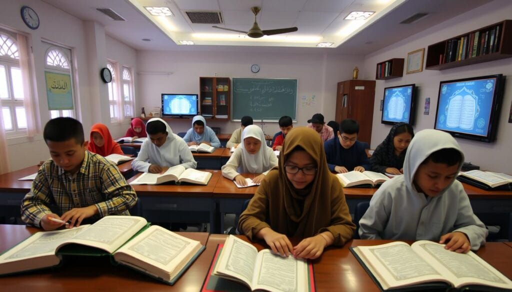 تقييم مستوى الطلاب في تحفيظ القرآن عن بعد